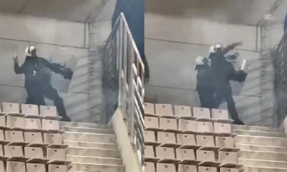 Εγκληματικές ενέργειες της ΕΛ.ΑΣ στο Πανθεσσαλικό: Κρυμμένα ΜΑΤ στις εξέδρες πετάνε δακρυγόνα στα «τυφλά» μέσα σε οικογένειες και φιλάθλους